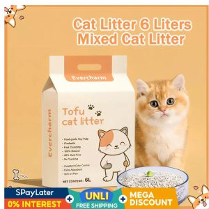 22 6L Tofu Bentonite Cat Litter Food GradeOdour Control clumping Highly Absorbent Mixed Cat Litter