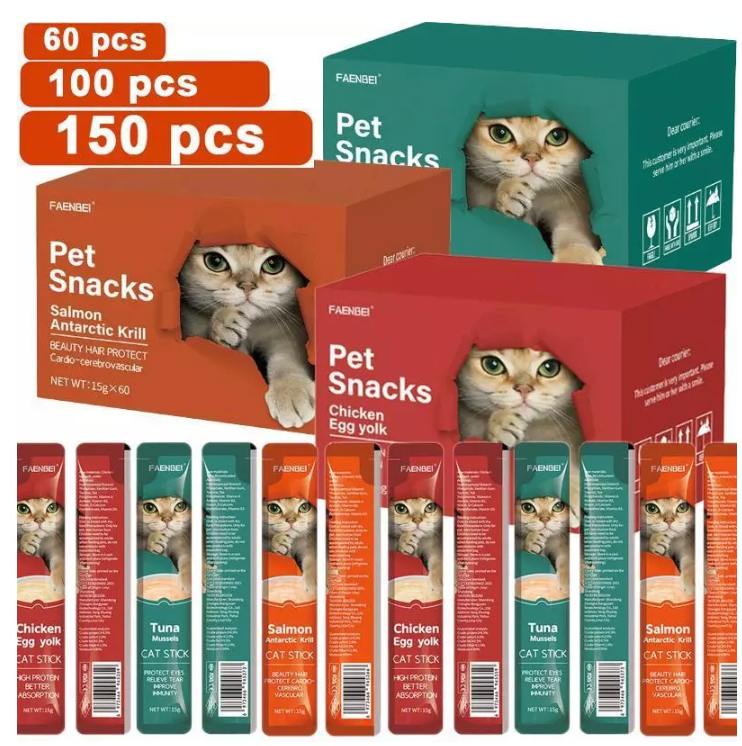 Mix Cat Treats Cat food Cat stick Kitten Snacks Premium Cat Snacks Fresh Wet Food